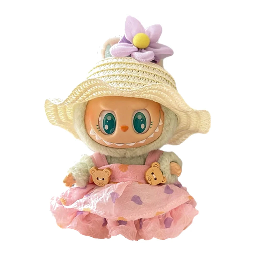 Mini Labubu Clothes Plush Doll Clothes Kawaii Doll Clothes Plush Doll Changing Clothes Dolll Clothes Suit Dolls Accessories Gift