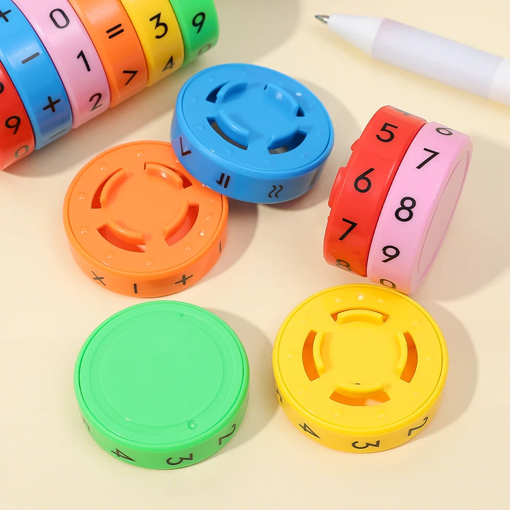 1-3pcs Arithmetic Intelligence Early Education Toys for Children Puzzle Arithmetic Cube Detachable Cylindrical Digital Cube Toys