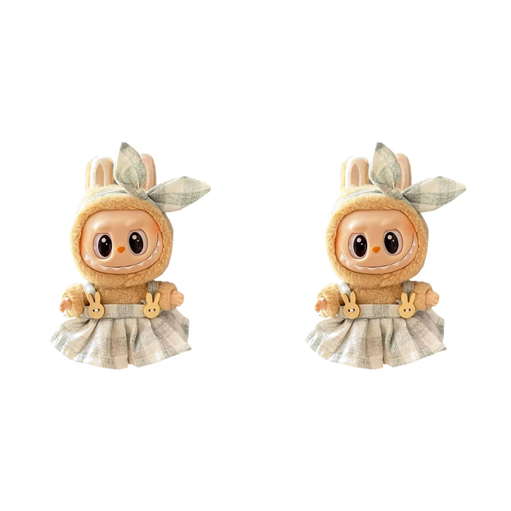 Mini Labubu Clothes Plush Doll Clothes Kawaii Doll Clothes Plush Doll Changing Clothes Dolll Clothes Suit Dolls Accessories Gift