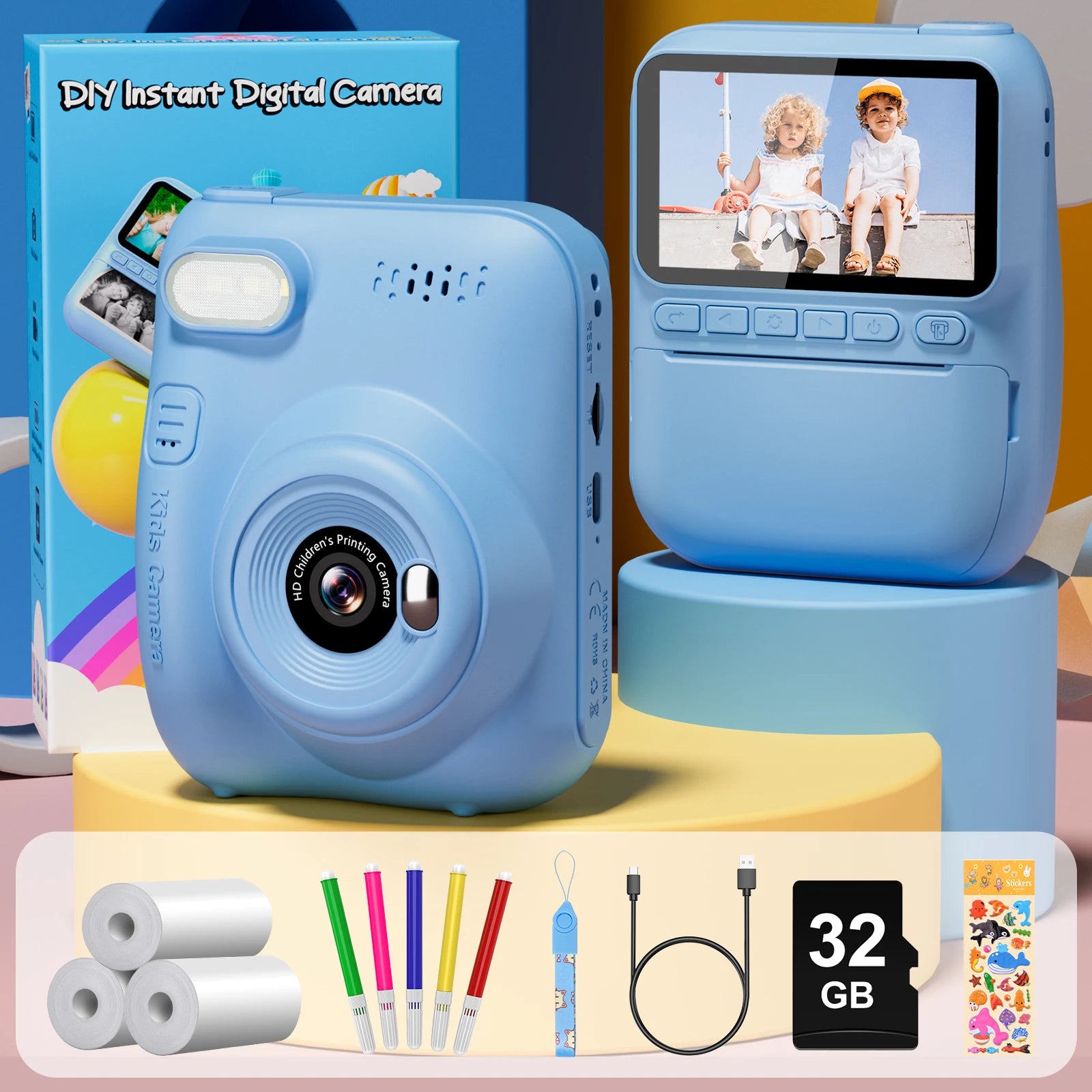 Gofunly Kids Instant Print Camera 3.0
