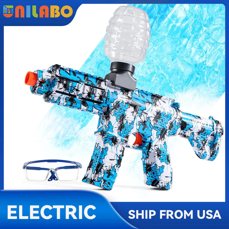 M416 Electric Gel Ball Blaster Toy Gun, Rechargeable & Reusable, Automatic Outdoor Toys for Team Activities, Perfect Gift for Bi