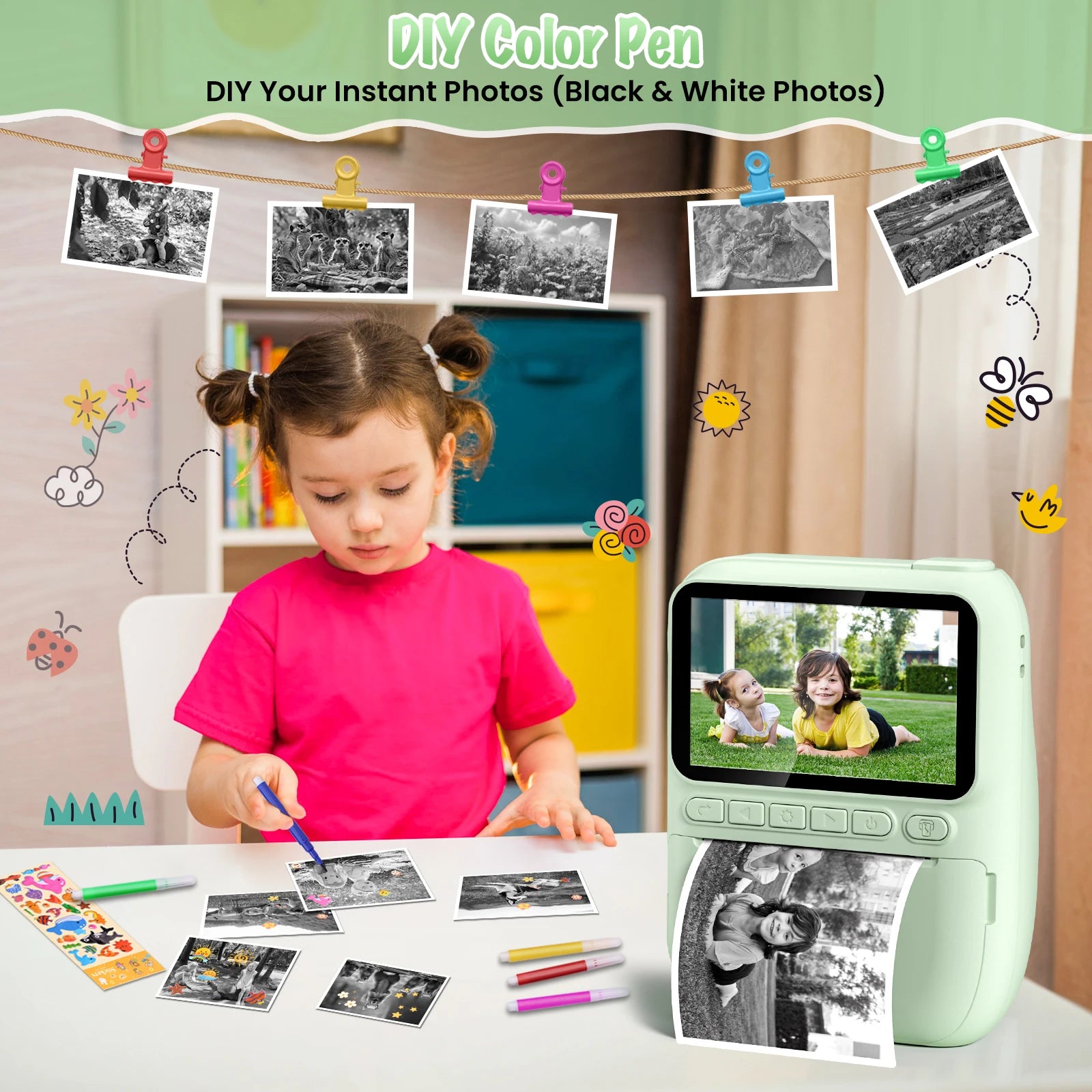 Gofunly Kids Instant Print Camera 3.0