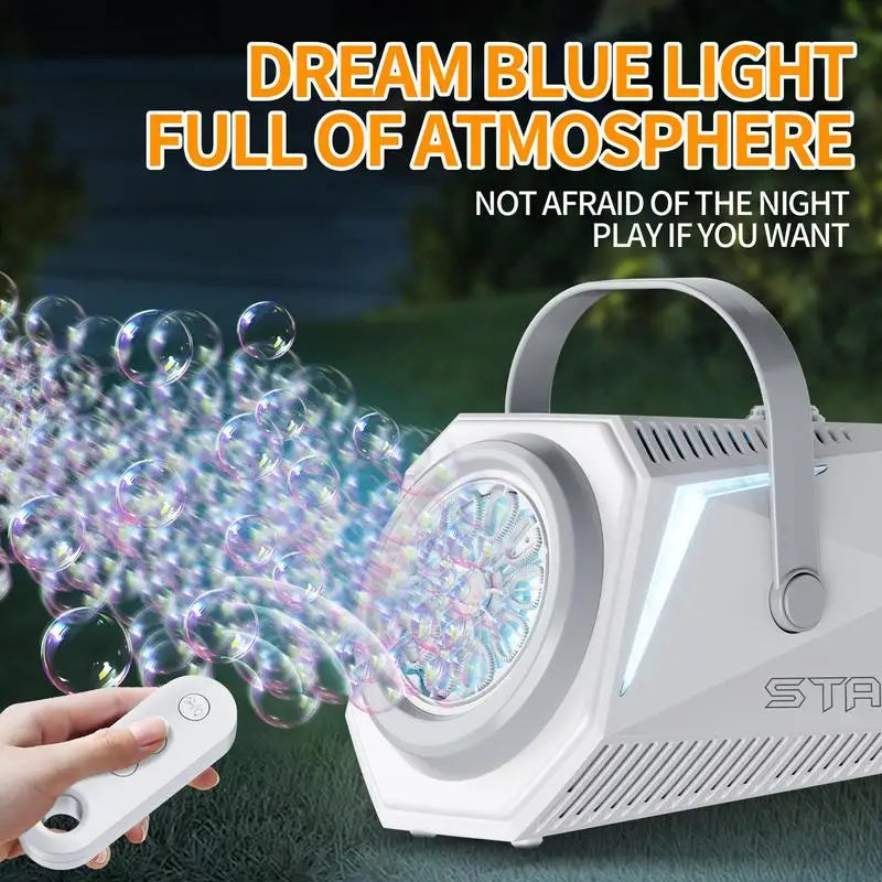 Electric Stage Bubble Maker Automatic Bubble Maker Large-Capacity Bubble Machine With Remote Control For Parties Wedding Birthda