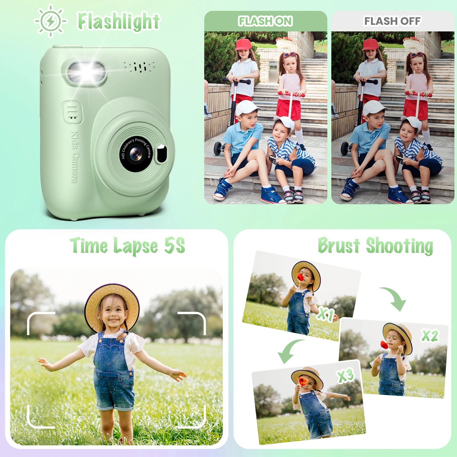 Gofunly Kids Instant Print Camera 3.0