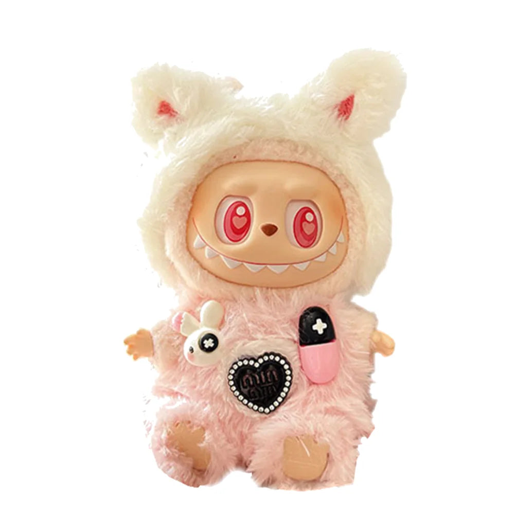Mini Labubu Clothes Plush Doll Clothes Kawaii Doll Clothes Plush Doll Changing Clothes Dolll Clothes Suit Dolls Accessories Gift
