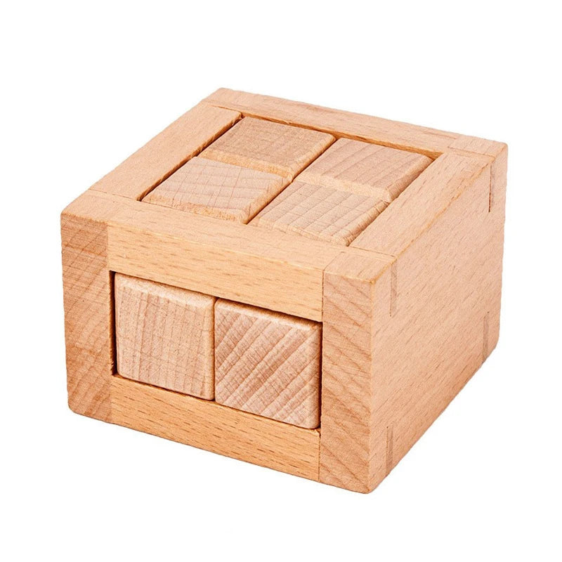 Breakout Puzzle Wood Boxes Difficult 3D Unlock Brain Teasers Adults Kids IQ Challenge Luban Lock Educational Intellectual Toys