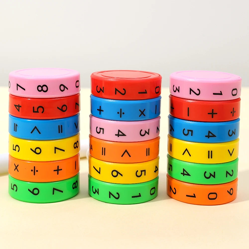 1-3pcs Arithmetic Intelligence Early Education Toys for Children Puzzle Arithmetic Cube Detachable Cylindrical Digital Cube Toys