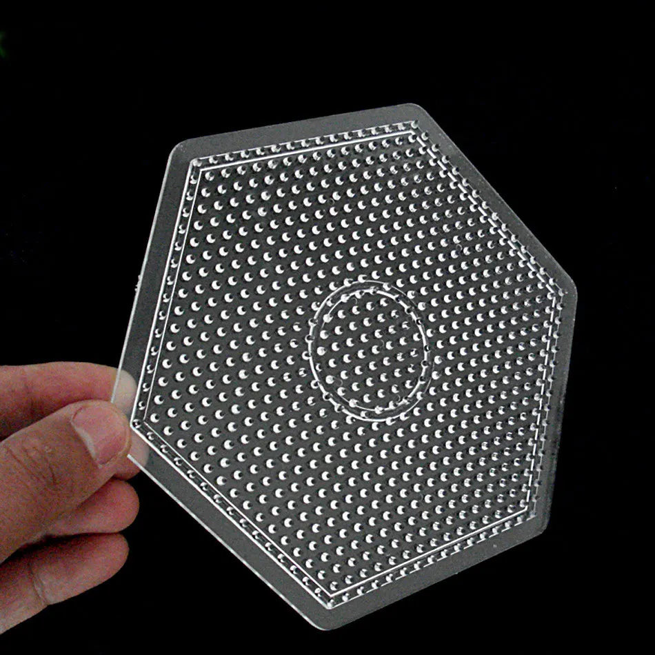 5mm Hama Beads Pegboard Transparent Template Board Pixel Art Puzzle Square tool DIY Figure Material Board Perler Beads