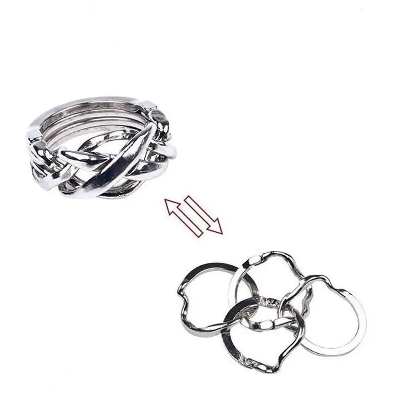 Metal Ring Puzzle Logic Mind Brain Teasers Puzzles Game for Adults