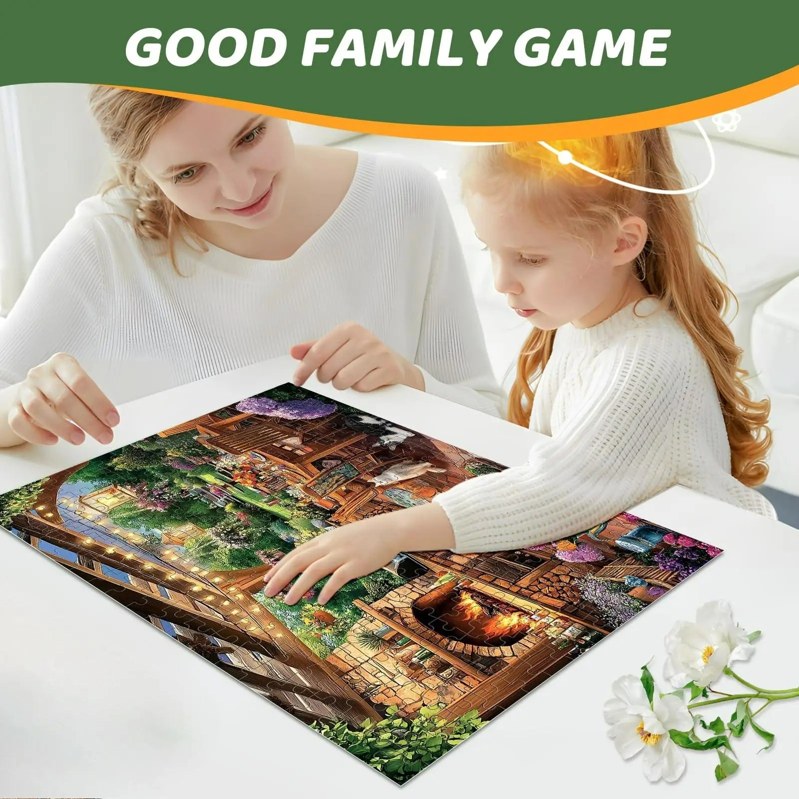 150/300/500/1000 Pieces Puzzles for Adults Manor Cat Jigsaw Puzzles for kid Adults Educational Toys Great Gift for Boys Girls