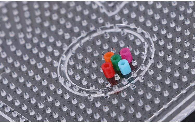 5mm Hama Beads Pegboard Transparent Template Board Pixel Art Puzzle Square tool DIY Figure Material Board Perler Beads