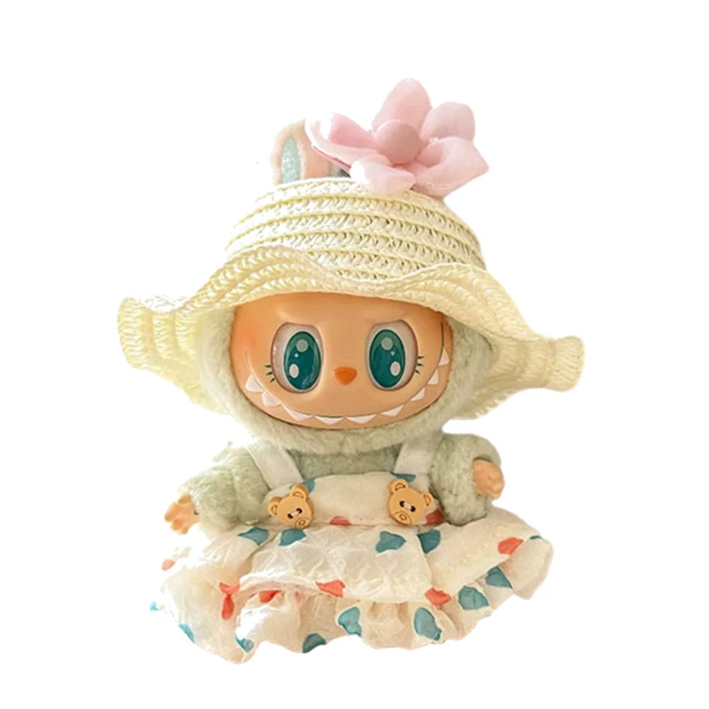 Mini Labubu Clothes Plush Doll Clothes Kawaii Doll Clothes Plush Doll Changing Clothes Dolll Clothes Suit Dolls Accessories Gift