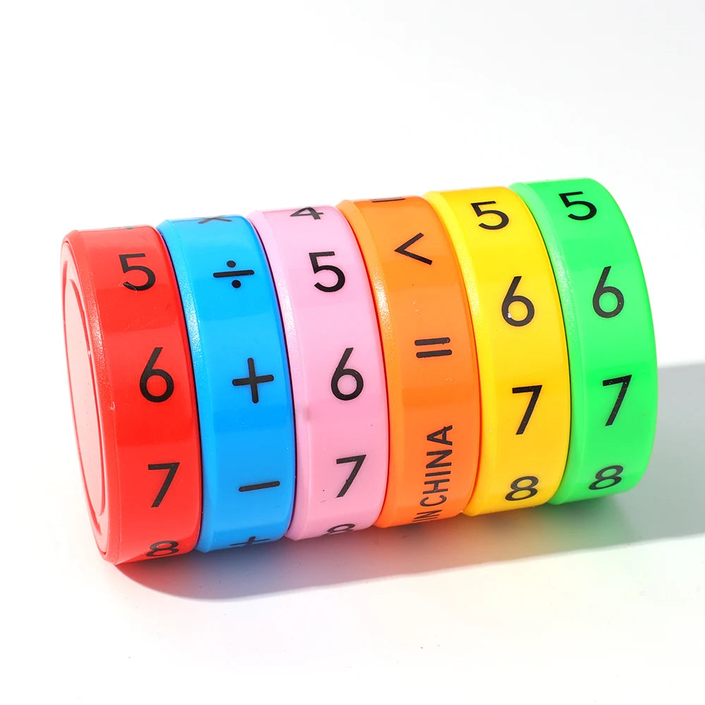 1-3pcs Arithmetic Intelligence Early Education Toys for Children Puzzle Arithmetic Cube Detachable Cylindrical Digital Cube Toys