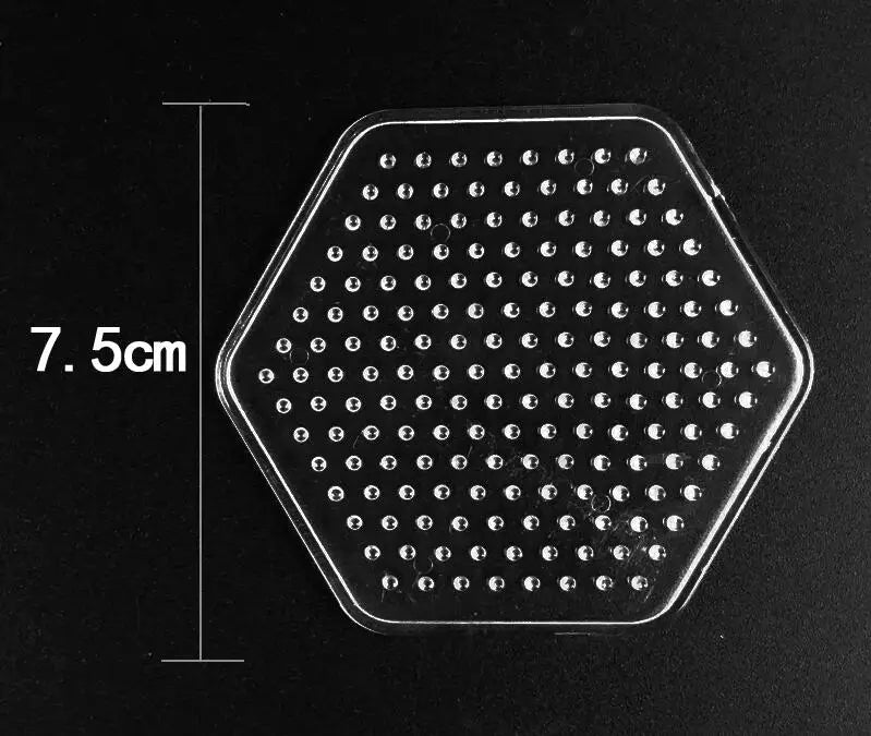 5mm Hama Beads Pegboard Transparent Template Board Pixel Art Puzzle Square tool DIY Figure Material Board Perler Beads
