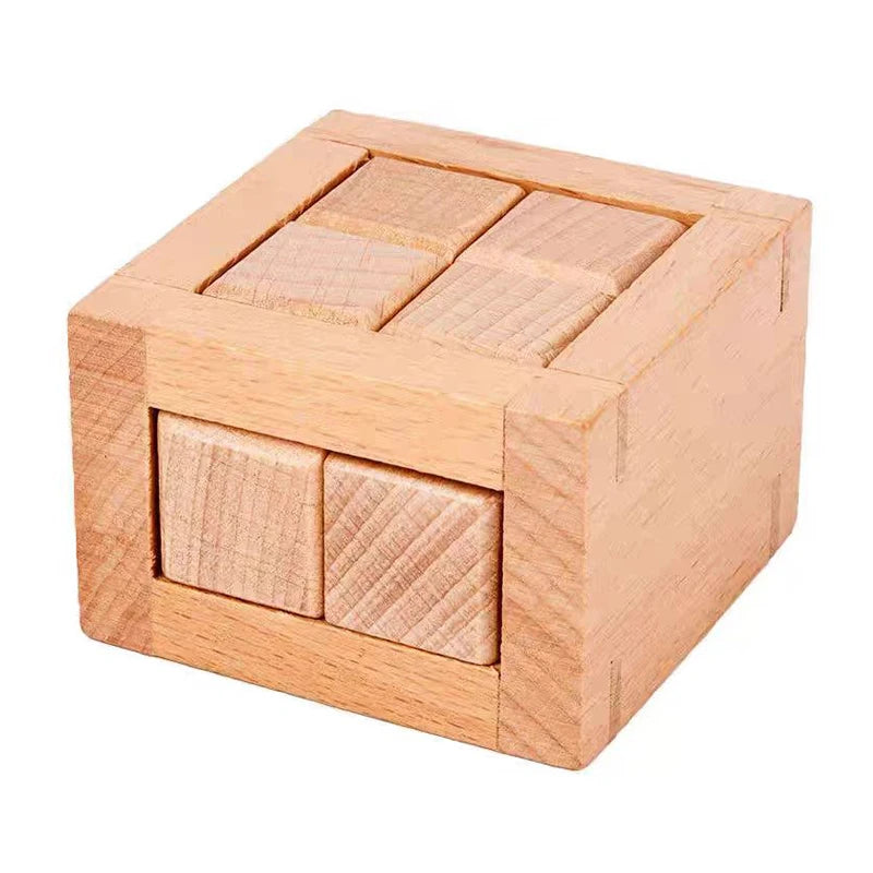 Breakout Puzzle Wood Boxes Difficult 3D Unlock Brain Teasers Adults Kids IQ Challenge Luban Lock Educational Intellectual Toys