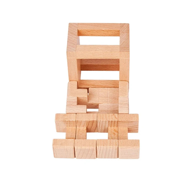 Breakout Puzzle Wood Boxes Difficult 3D Unlock Brain Teasers Adults Kids IQ Challenge Luban Lock Educational Intellectual Toys