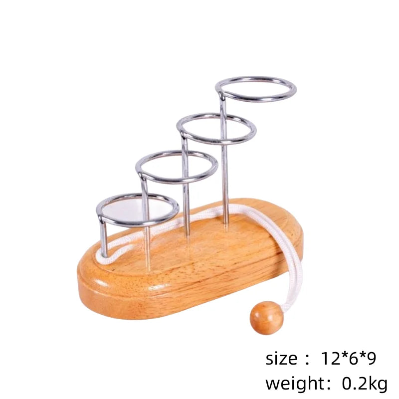 Adult Wooden Classical Puzzle Toy Kong Ming Lock Series Daquan Thinking Brain Game Digital Puzzle Luban Lock Children's Puzzle