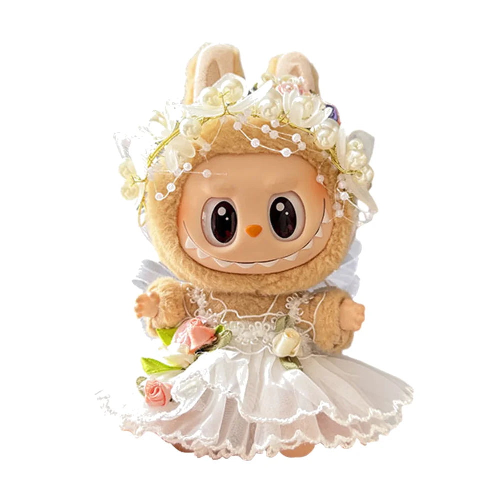 Mini Labubu Clothes Plush Doll Clothes Kawaii Doll Clothes Plush Doll Changing Clothes Dolll Clothes Suit Dolls Accessories Gift
