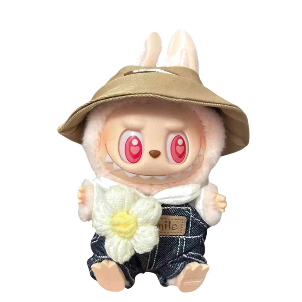 Mini Labubu Clothes Plush Doll Clothes Kawaii Doll Clothes Plush Doll Changing Clothes Dolll Clothes Suit Dolls Accessories Gift